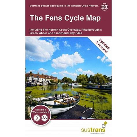 The Fens Sustrans Cycle Network Map 20