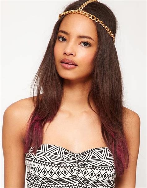 Asos Curb Chain Crown Headband Asos Cadenas Para La Cabeza Diadema