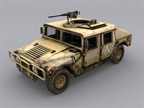 Hmmwv Wojskowy Humvee Model D Turbosquid My Xxx Hot Girl