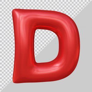 Elemento D Para Composi O Letra D Mai Scula Vermelha Psd Download Designi