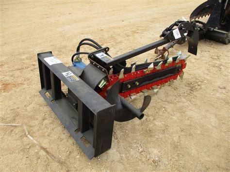 Trencher Attachment Fit Skid Steer Loader