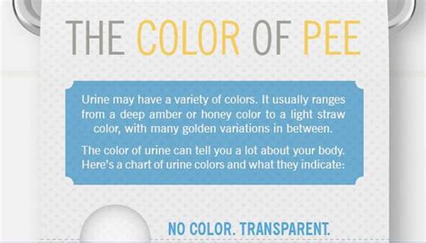 What Your Pee Color Meana The Meaning Of Color
