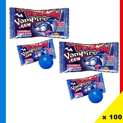 Booom Vampire Gum Bubble Gum Vampire 100 Pièces