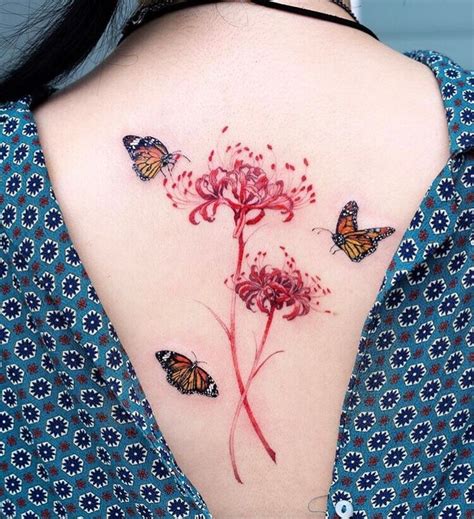 44 Butterfly Tattoo Designs For Lady Simple And Beautiful Red Ink