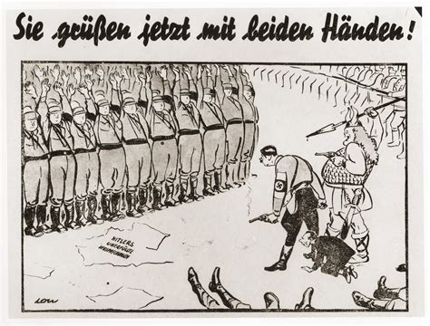 An Anti Nazi Cartoon That Criticizes Opportunistic German Supporters Of