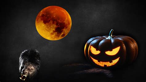Halloween Blood Moon Werewolf Warning Paranormal Activity Forecast