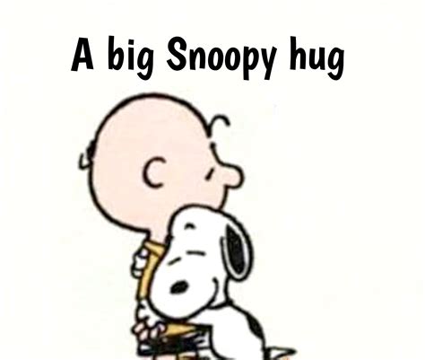 Snoopy Hug Snoopy Love Charlie Brown And Snoopy Card Sentiments