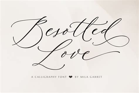 Besotted Wedding Calligraphy Font Script Fonts Creative Market
