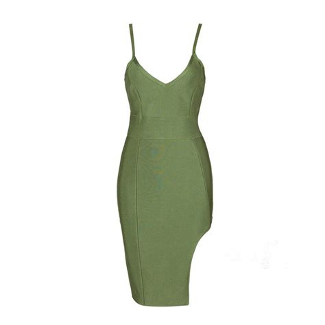 Hlbcbg New Womens Bandage Bodycon Dress Cocktail Party Dress 2367 L Green Learn More By