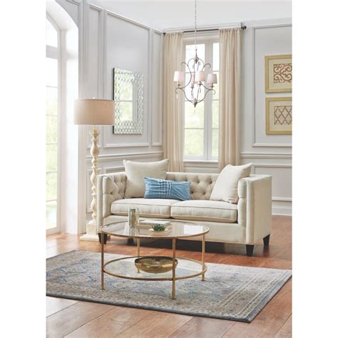 Find new tufted sofas for your home at joss & main. Home Decorators Collection Lakewood Beige Linen Sofa ...