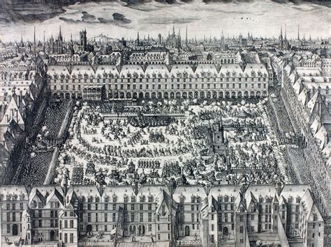 Place Royale ( place des Vosges) à Paris (HENRI IV : débutée en 1605) | Place des vosges, Vosges