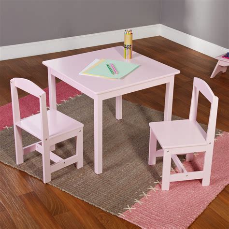 Simple Living Pink 3 Piece Hayden Kids Table Chair Set Kids Table