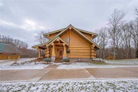 Browse photos, see new properties, get open house info, and research neighborhoods on trulia. SPECTACULAR LOG CABIN ON 51 ACRES | Michigan Luxury Homes ...