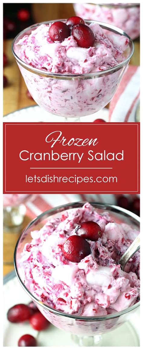 Frozen Cranberry Salad — Lets Dish Recipes