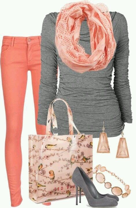 Love The Light Gray With The Pink Fashion Clothes Style