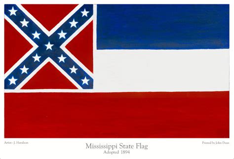 Mississippi State Flag Adopted 1894 Dulin Partners