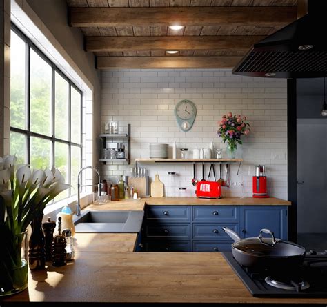 Check spelling or type a new query. 9 Kitchen Designs Blue Counters Pine Cabinets | Home Design