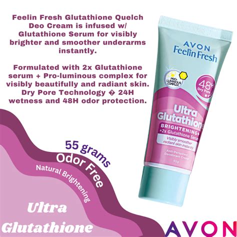 Avon Feelin Fresh Ultra Glutathione Quelch 55g Shopee Philippines