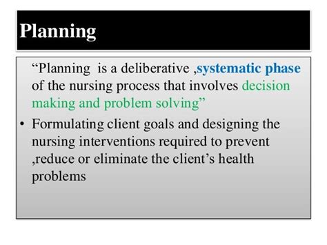 Nanda Nursing 17 Planning In Nursing