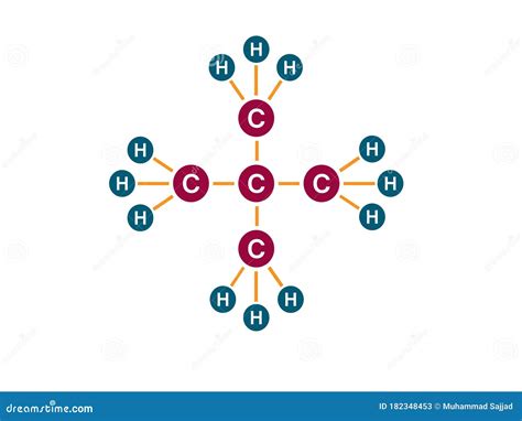 Ilustración Vectorial De Pentano Molecular Formulalrm Lrm C5h12