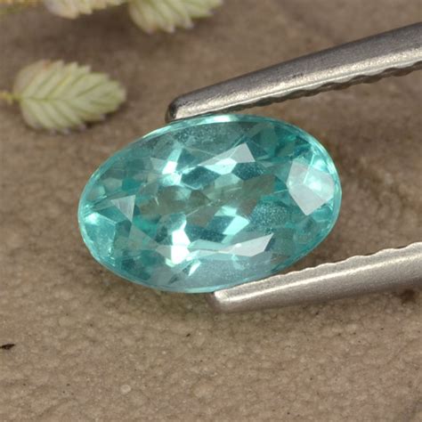 081ct Oval Blue Green Apatite From Madagascar Dimension 71 X 46mm