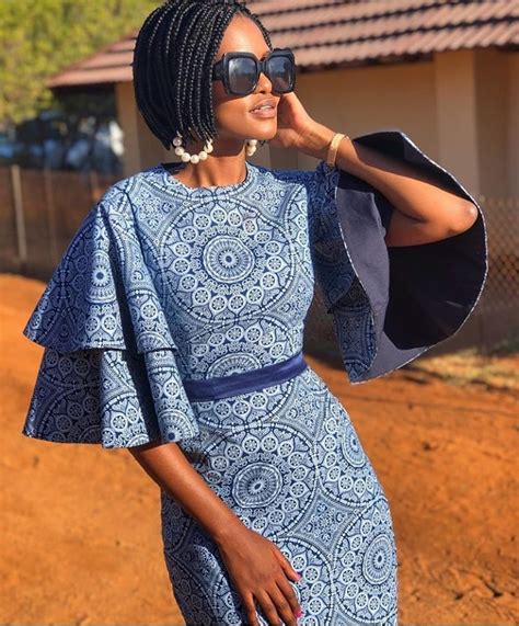 29 Traditional African Shweshwe Dresses Styles For Women To Stone Inward Serbaviral