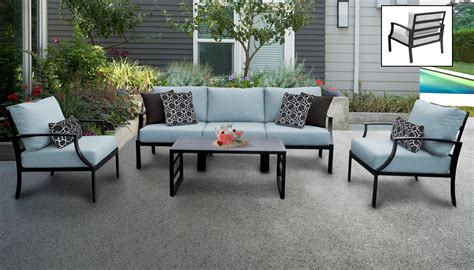 Lexington 6 Piece Outdoor Aluminum Patio Furniture Set 06r