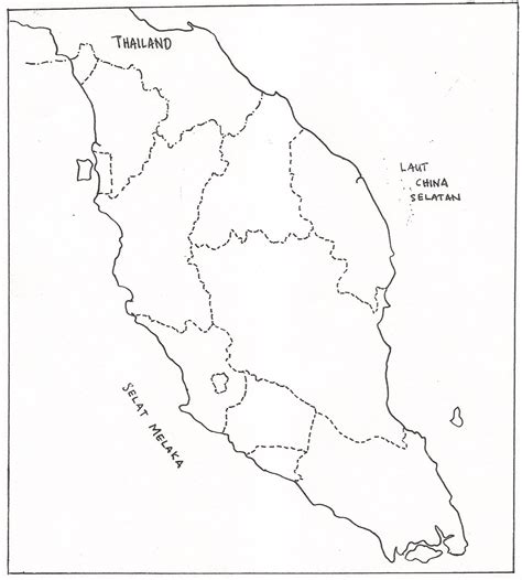 Pencinta Geografi Peta Kosong Semenanjung Malaysia