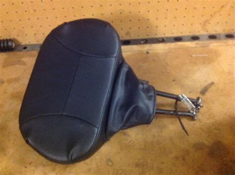 This optional rider backrest pad provides additional rider comfort and support by fastening to the front of other onyx collection luggage. Harley Rider Backrest - Harley Davidson Forums