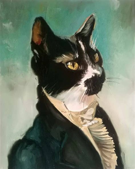 Custom Pet Portrait From Photo Cat Dog Commission Painting Etsy