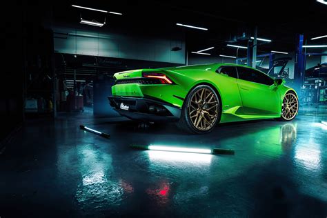 2020 Green Lamborghini Huracan 4k