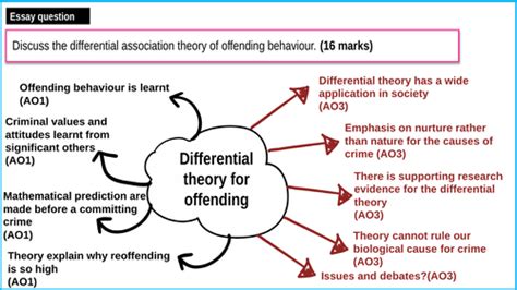 Aqa A Level Psychology Forensic Psychology Differential Association