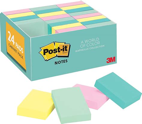 Post It Mini Notes 15x2 Inch 24 Pads Americas 1 Favorite Sticky