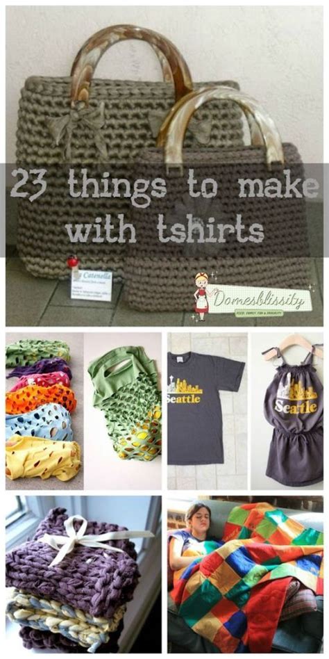 23 Things To Make From Old T Shirts Domesblissity Recycled T Shirts