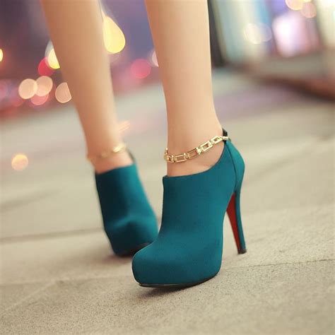 sexy metal chain high heeled martin ankle boots high heel boots high heel sandals pump shoes