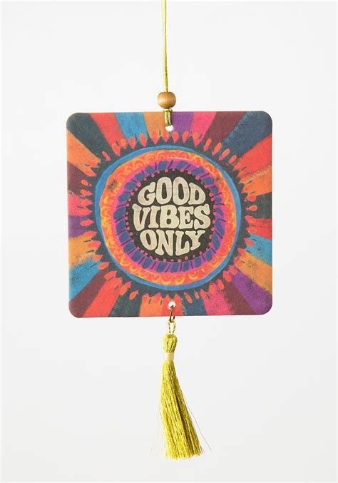 sentiment air fresheners natural life good vibes only air freshener cute car accessories