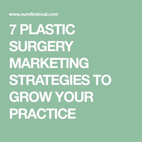 Plastic Surgery Marketing Strategies Chartdevelopment