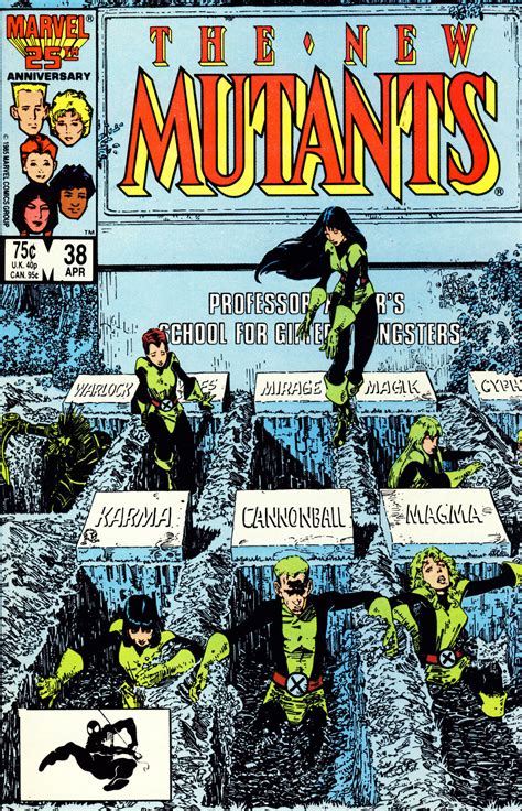 Comic Book Covers The New Mutants 38 April 1986 Cover By Art