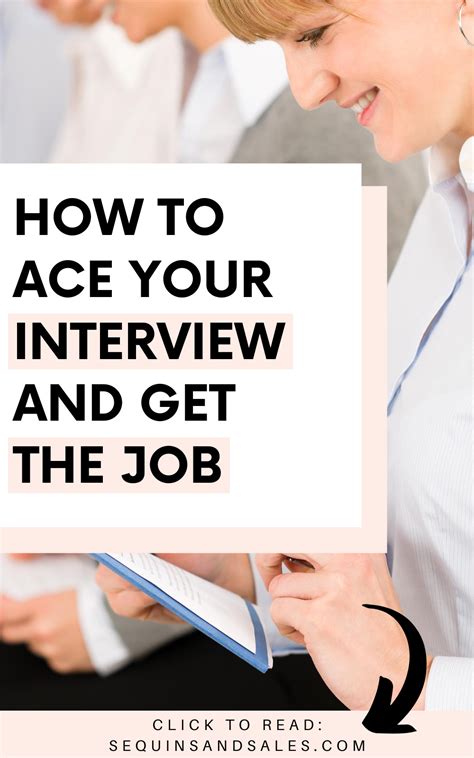 How To Ace Your Interview And Get The Job Sequins And Sales Job