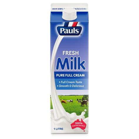 Pauls Fresh Full Cream Milk 1l Kaiser Foods