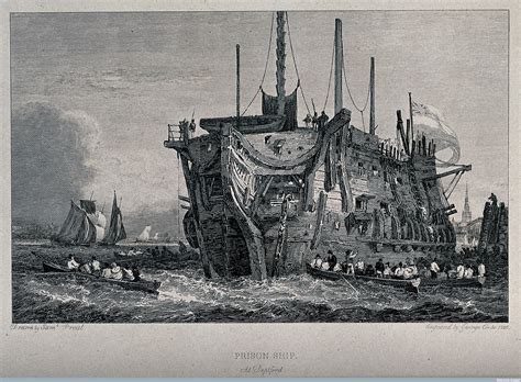 prison ship at deptford george cooke and samuel prout prison missed in history ship