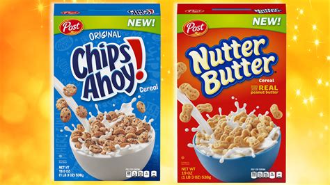 4 nutter butter cookies (peanut shape). Nutter Butter and Chips Ahoy cereals debut at Walmart - TODAY.com