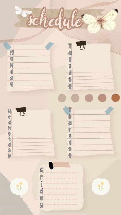 20 Template Jadwal Pelajaran Aesthetic yang Bikin Semangat