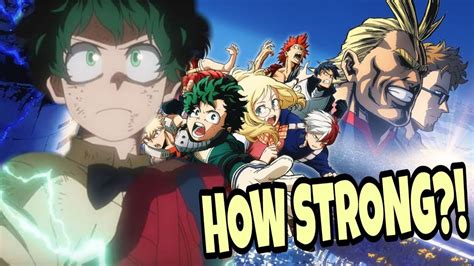 Midoriya Is How Much Stronger Than All Might My Hero Academia Youtube