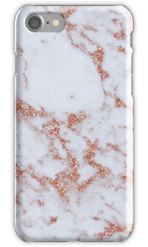 Intense Rose Gold Marble Iphone Cases And Skins By Peggieprints Redbubble