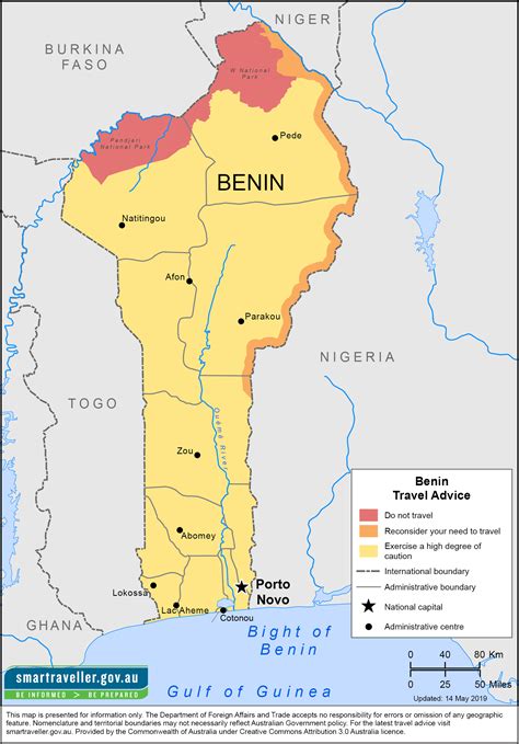 Benin Country Map
