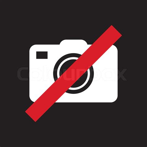 No Camera Sign Stock Vector Colourbox