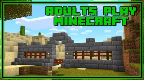 Easy Village Wall And Gate Design Adults Play Minecraft 37