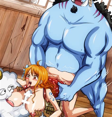 Takebuchi Jinbe One Piece Nami One Piece Zeus One Piece One Piece Highres 1girl