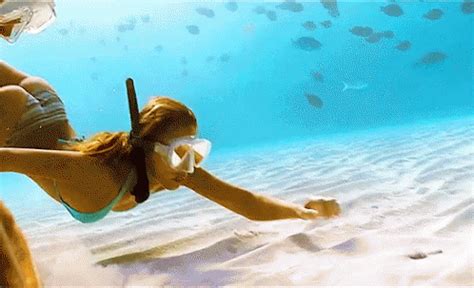Underwater Bikini Flash GIF